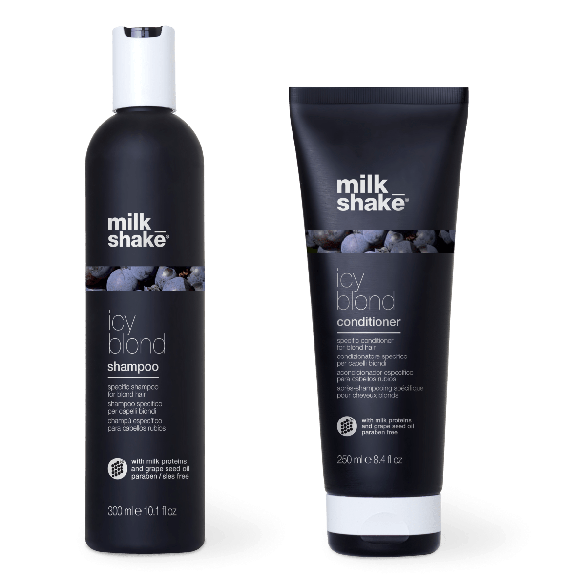 MILK SHAKE - ICY BLOND SHAMPOO e BALSAMO (300ml) Shampoo e Balsamo per capelli biondi