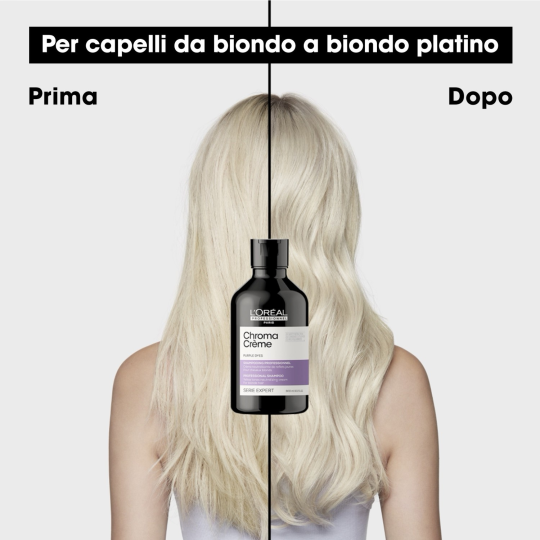 L'OREAL PROFESSIONNEL - CHROMA CREME PURPLE DYES (300ml) Shampoo per capelli  biondi