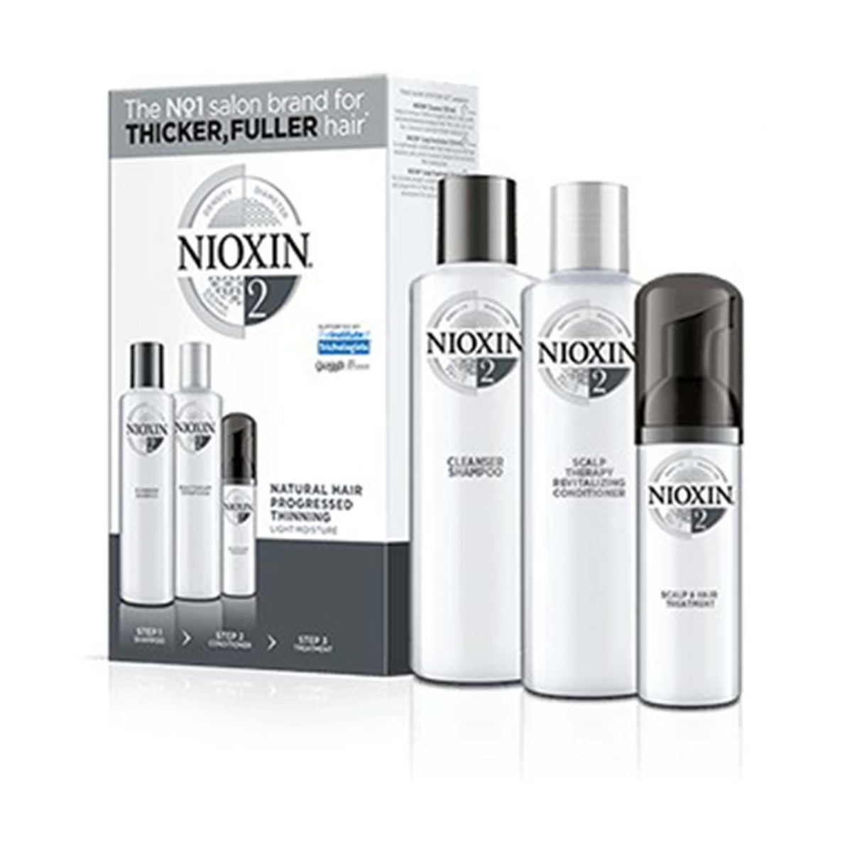 NIOXIN - SISTEMA 2 - Kit Shampoo + Balsamo + Trattamento