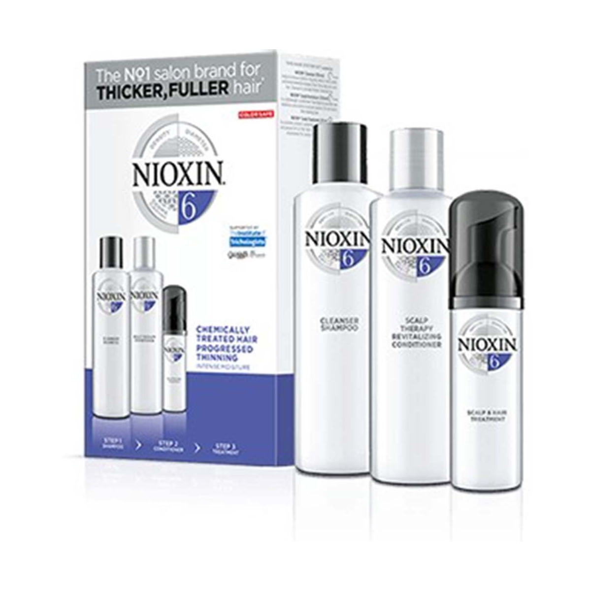 NIOXIN - KIT SISTEMA 6 Shampoo (150ml) + Balsamo (150ml) + Trattamento (40ml)