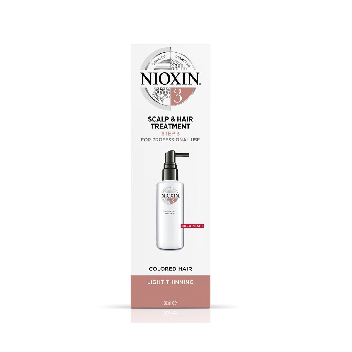 NIOXIN - SISTEMA 3 SCALP & HAIR TREATMENT - COLORED HAIR LIGHT THINNING (100ml) Trattamento volumizzante