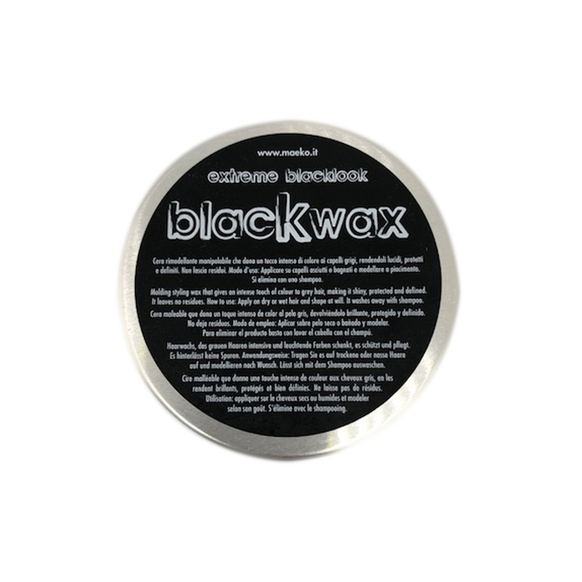 MAEKO' - EXTREME BLACKLOOK - BLACK WAX (100ml) Cera rimodellante