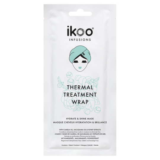 IKOO - INFUSIONS THERMAL TREATMENT WRAP HYDRATE e SHINE MASK (35g) Maschere
