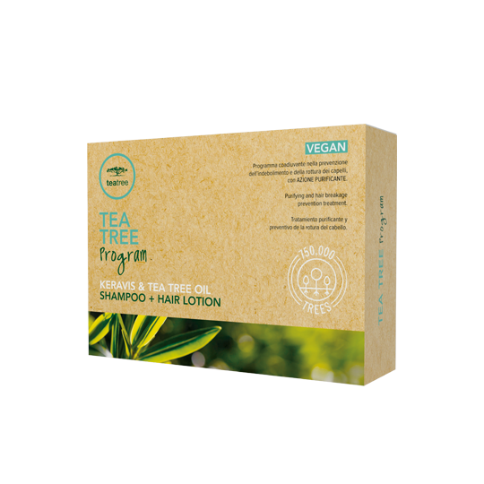 PAUL MITCHELL - TEA TREE PROGRAM - Keravis Tea Tree Oil (Shampoo 300ml + 12 fiale da 6ml) Programma purificante