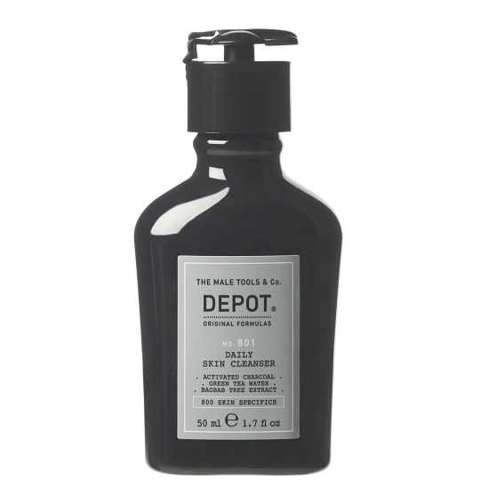 DEPOT - No. 801 DAILY SKIN CLEANSER (50ml) Gel detergente al carbone