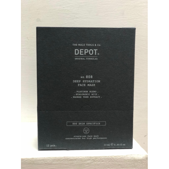 DEPOT - No. 808 DEEP HYDRATION FACE MASK (12pc x 13ml) Maschera idratante profonda