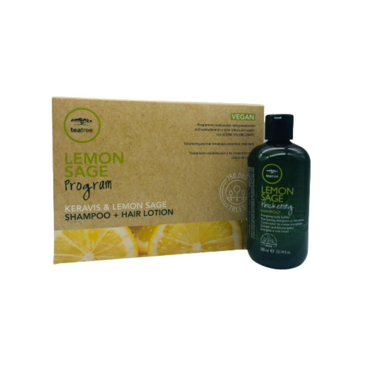 PAUL MITCHELL - LEMON SAGE PROGRAM - Keravis e Lemon Sage (Shampoo 300ml + 12 fiale da 6ml) Programma volumizzante
